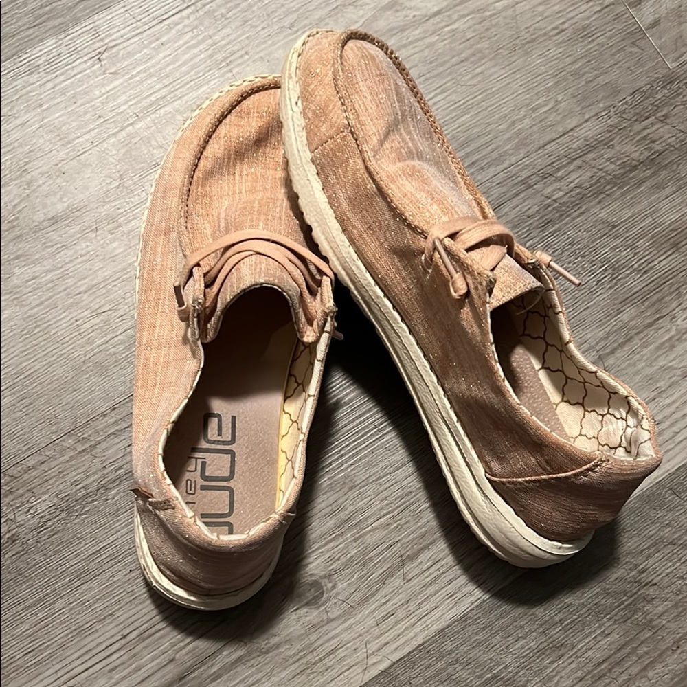 Hey Dude Light Pink Loafers